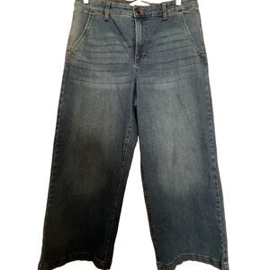Ella Moss Womens Jeans 12 Wide Leg Denim Medium Blue Y2K